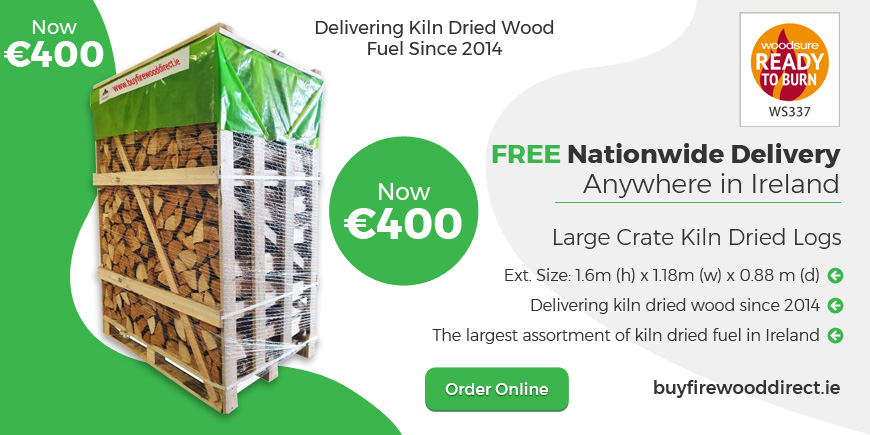 Large Crate Kiln Dried Logs Banner